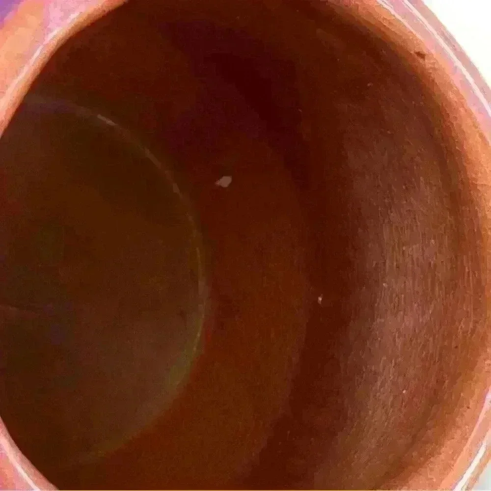 Handmade mauve & turquoise vase